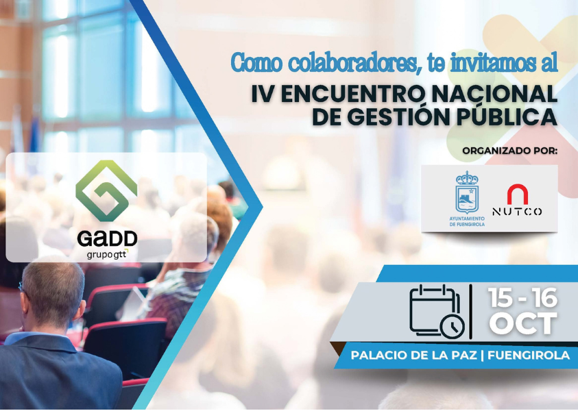 GADD Grupo gtt participará como colaborador en el IV Encuentro Nacional de Gestión Pública
