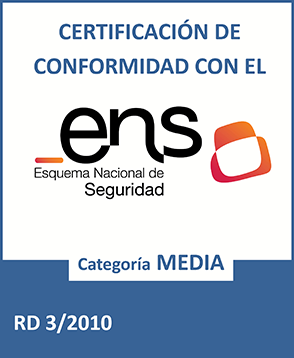 Certificado nivel medio Esquema Nacional de Seguridad